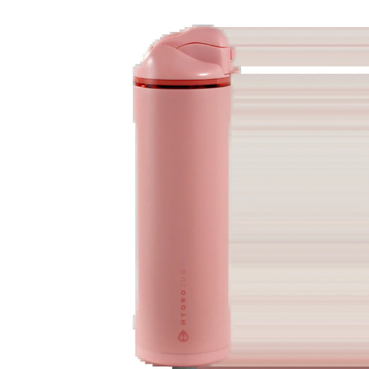 Hydrojug Ease2O Water Bottle with Straw & Chug Lid, Stainless Steel, Vented Cap to Help Reduce Pressure, Water-Level Window, Cup Holder Friendly, Non-Slip Base